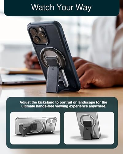 Agarre de dedo para teléfono MagSafe compatible con iPhone 14 y 13 Plus 4