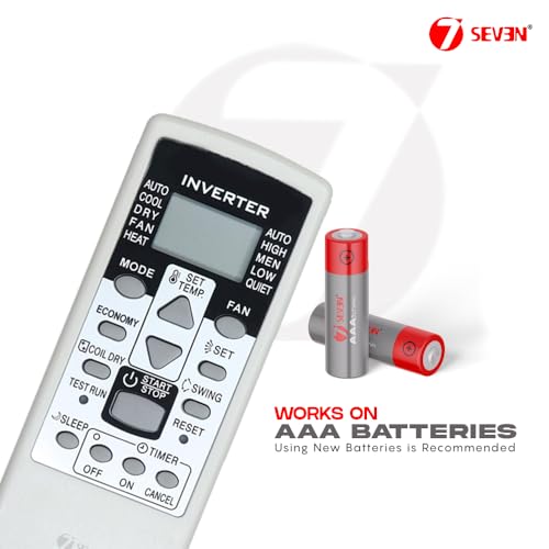 Image of 7SEVEN Compatible with O General AC Remote Control Model 113C Suitable for Split & Window 1 | 1.5 | 2 Ton Air Conditioner Remote - Match Remote Keys Exactly to Replicate Genuine Remote Function
