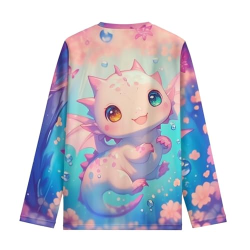 Girls Long Sleeve Shirts Casual Crew Neck Pullover Tops Basic Tunic Blouses 3-16 Years2