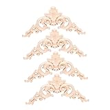 Décoration pour étagères : elle est largement utilisée pour décorer les murs, les portes, les armoires, un motif bien sculpté est magnifique et montre bien votre tempérament. sculpture coin applique meuble coin décoration