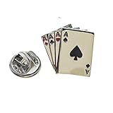 Broschen Typ: Stifte Anstecknadel Abzeichen Spielkarten Anstecknadel Abzeichen Mode Broschen Pin Schmuck, versilbert