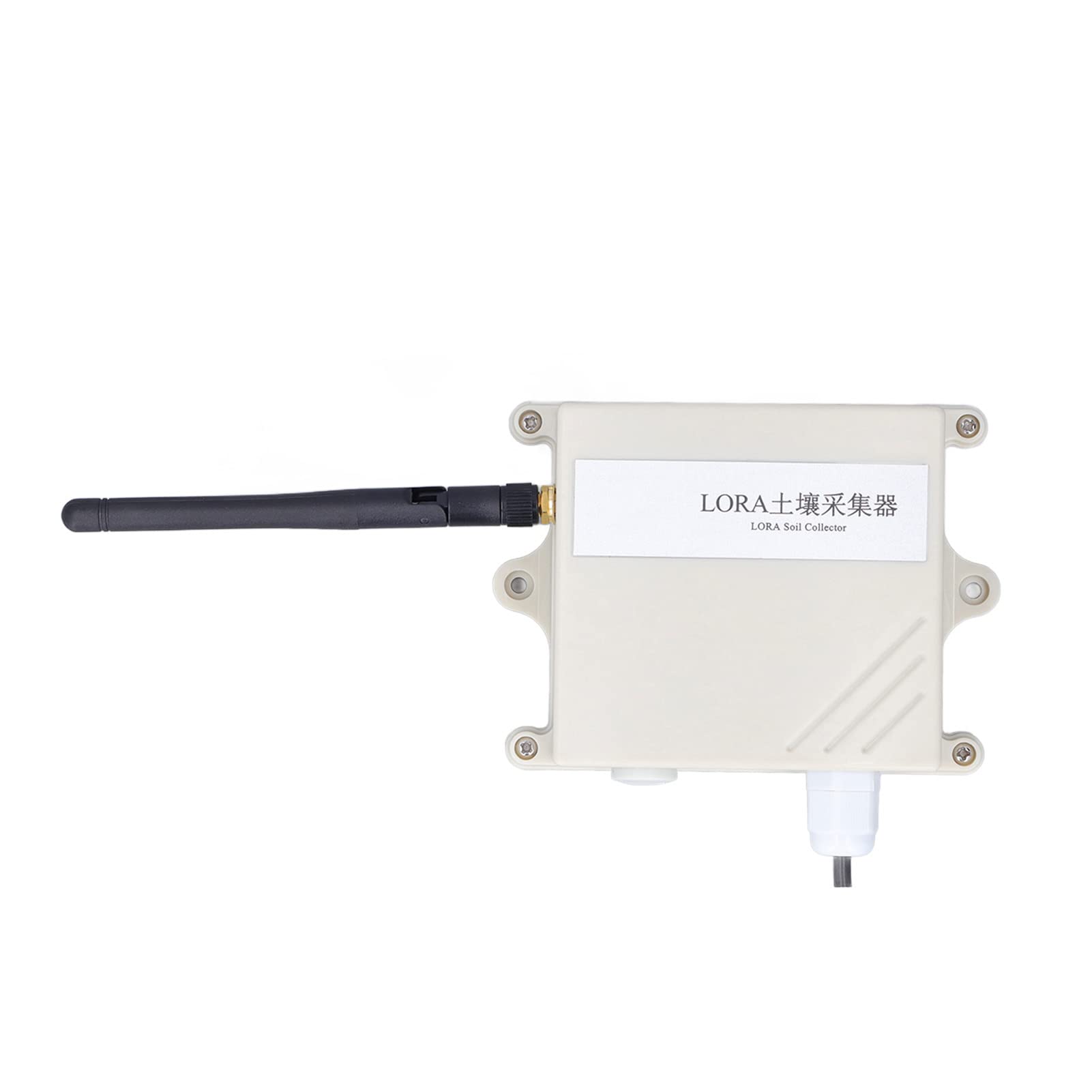 Transmisor de Sensor de Suelo Sensor Inalámbrico de Humedad del Suelo RS485 con Monitoreo de Temperatura Alcance de 3000 M IP65 ABS Carcasa Impermeable para Usuarios de Invernaderos de