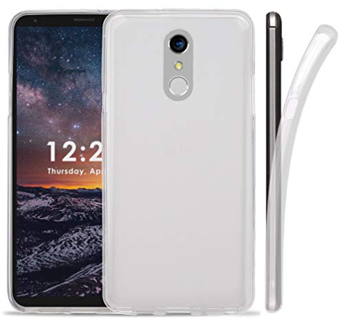Nakedcellphone Case for LG Stylo 4, Clear Frosted See-Thru Flex Gel TPU Skin Slim Cover for LG Stylo-4, Stylus-4, Stylo 4 Plus, Q Stylus (Q710MS, Q710AL, Q710ULM)