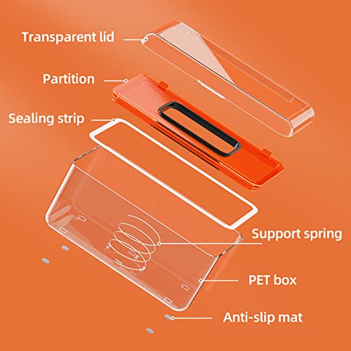 Rotesonne Face Masks Storage Box Dispenser With Spring, Masks Container For Office And Home, Storage Case Organizer For Facial Masks, Clear Acrylic Tissue Holder For Bathroom And Kitchen #TOP5
