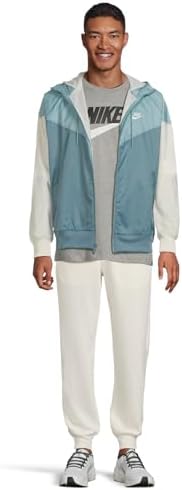 Nike Jaqueta masculina com capuz resistente ao vento, azul