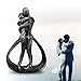 shinesorc Resin Couple Modern Sculptures Romantic Gift for Weddings Valentine's Day and Anniversaries Decoration Figurine for Girlfriend, Bridal Shower, Engagement (Classic Retro Color)