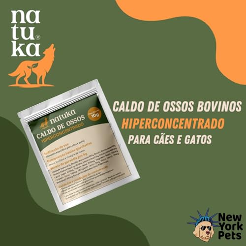 Caldo De Ossos Bovino E Vinagre De Maçã 10g Cães - Natuka