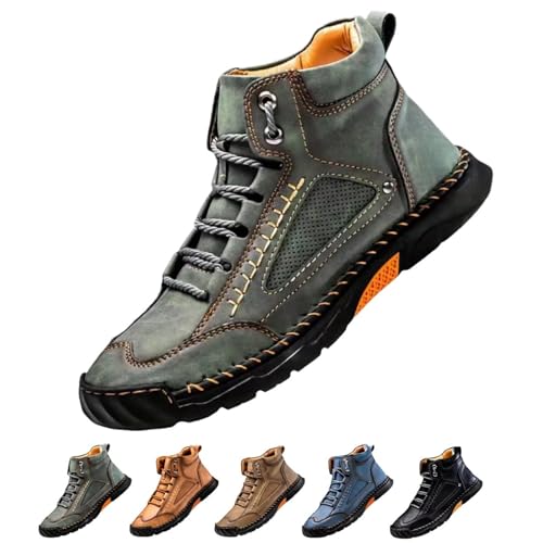 Sawbehind Mens Boots, Saw Behind Boots, Comfortable Leather Boots–Waterproof, Arch Support, Spacious Toe Box