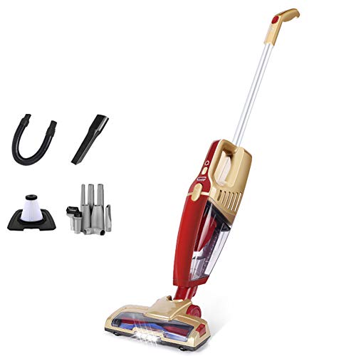 Cordless Vacuum Cleaner 2 in 1 Handheld Stick Vacuum with Rechargeable Li-Ion Battery and LED Brush, Stick Handheld Vacuum Cleaner for Carpet Car Pet Hair,B ()
