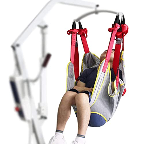 Arnés y eslinga para grúa de pacientes con respaldo cervical acolchado