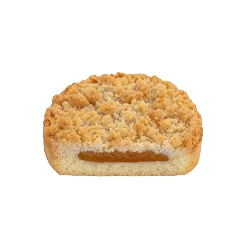 KuchenMeister Puks Apple Pie 100g | saftiger Mürbegebäck, fruchtige Apfelfüllung und knusprige Streusel | süßer Apfel Kuchen Snack