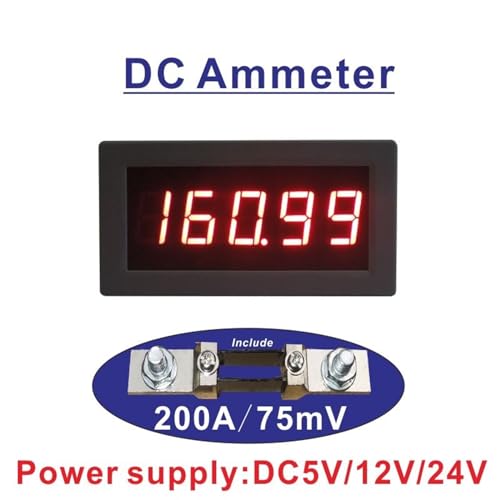 Ampèremètre numérique CC 200A pour éviter les surcharges sur circuit 5V - 3