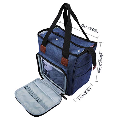 KOKNIT Knitting & Crochet Bag, Hand Tote Bag for Yarn Storage Organizer, Carrying Project with Pockets for Crochet Hooks,Knitting Needles and Accessories (No Accessories Included) - Thumbnail 6