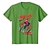 Marvel Spiderman Sketch City T-Shirt, Wei&szlig;, Cartoon, Crew-Ausschnitt, Kurzarm, S, Unisex Erwachsene, Spider-Man Fans