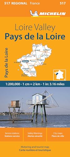 France: Loire Valley Map 517 (Michelin Maps, 517)