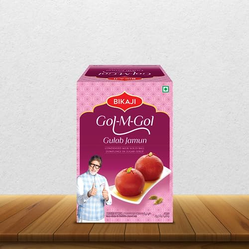 Image of Bikaji Gol-M-Gol Soft & Juicy Gulab Jamuns | Pantua | State of the Art Manufacturing | Tin Can Sealed for Freshness | 1.25 kg Pack (Pack of 2)