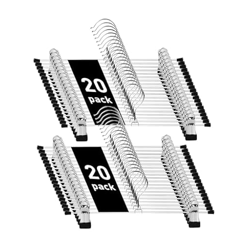 WEIDMAX Perchas para Pantalones y Faldas Cromadas Fuertes Con Clips Antideslizantes 28cm (11"), Metálicas para Calcetines, Paquete de 40 | Ya disponible en tu tienda friki favorita! En mundofriki.es!