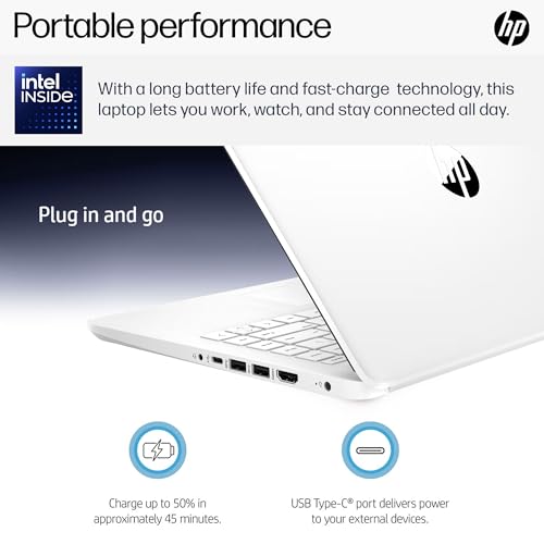 HP 14 Laptop 16GB RAM 128GB SSD + 500GB Ext Windows 11 Pro miniatura 6