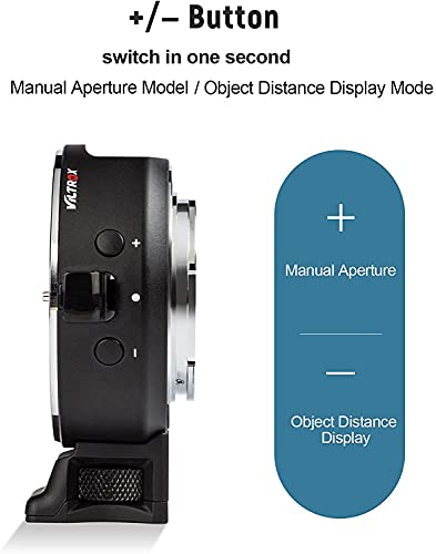 E-Mount Adapter Ef-E5 Auto-Focus Oled Display Lens Converter Compatible With Eos Ef/Ef-S Lens To Sony E Mount Camera A7/A7R/A7S/A7M/A6500/A6400/A6000 #TOP6