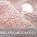 furrybaby Fluffy Soft Dog Blanket for Medium Dogs 32x40 Inches Reversible Sherpa Fleece Cat Calming Blanket Washable Warm Pet Throw for Dods Puppy Cat(Medium, Pink Double-Layer Blanket)