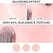 ABOUT TONE Fluffy Wear Blusher - Pressed Powder Cheek Blush with Airy and Soft Matte Blurring Finish Blendable & Buildable Natural Color Korean Makeup Vegan (05 DAILY CORAL)