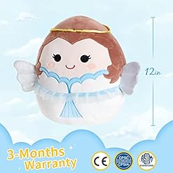 Alternative view of BSTAOFY Cute Angel Soft Plush Pillow with Wings & Halo Collection Squishy Angel Stuffed Animal Valentines Cushion Christmas Holiday Birthday Gifts for Kids, 12ââ