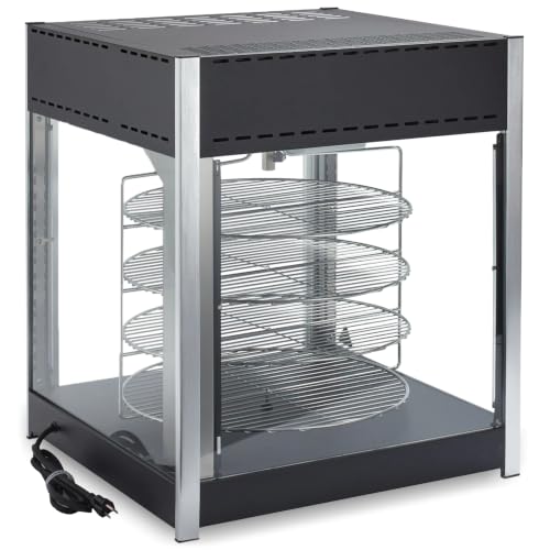 Winco 18" Black Commercial Pizza Warmer