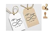  Sello BODA personalizado.Tinta incluida.Modelo infinito