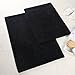 Superior 2-Pack Bath Rugs, Premium 100% Combed Cotton with Non-Slip Backing, Soft, Plush, Fast Drying and Absorbent - Black, 20" x 30" and 24" x 36" Bath Mat Set