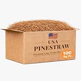 Long Needle Pine Straw Mulch - 100 Sqft Coverage 1 Set...
