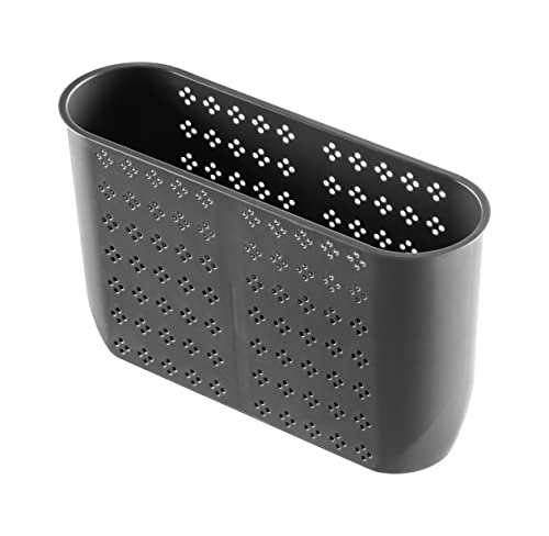 edge Roll Up Dish Drainer, Over The Sink Multi-Purpose Foldable Drying Rack with Caddy, Gray, Medium- 17.3\"x11\"
