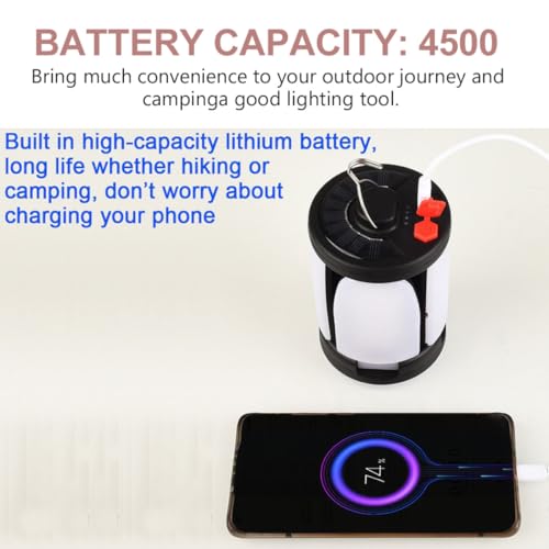 Lampe solaire LED pliable pour tente de camping et randonnée plein air - 7