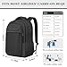 JARWAM Travel Laptop Backpack 17 Inch, Durable Professional Travel Backpack for Men Women with LifetimeWarranty, Airline Approved Big Large Business Work School College Computer Backpack, Black