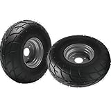 2 Pack 16x8-7 Go Kart Tire & Wheel Assembly 16x8.00-7 ATV Street Tyre - 3 Bolt Tubeless Road Tire for 70cc 110cc 125cc ATV, UTV, Quad, Buggy, Taotao, Coolster, Kazuma, Coleman Mini Bike - 7 Inch Wheel