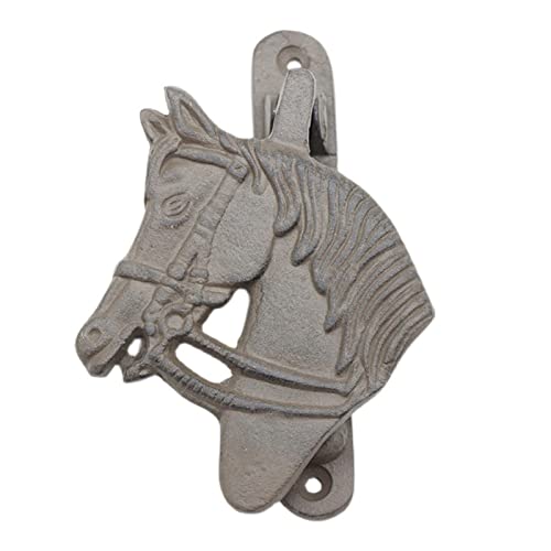 HAIXHX Heurtoir de Porte Heurtoir de Porte de Marteau de Cheval Antique de Fonte, Porte Vintage en Bronze pour Porte d'entrée Home Decor avec Accessoires Cover