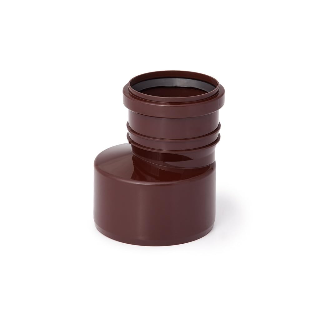 KARMAT Reduction DN 110/75 Gutter Reduction Drainage System Downpipe Gutters Rainwater Connector Polypropylene Brown