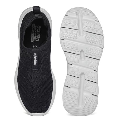 Image of Action | Athleo | WALKER-113 | Men's | Slip-On | Walking | Shoe | Breathable | Flexible | Lightweight | Comfortable | Sports | Shoes