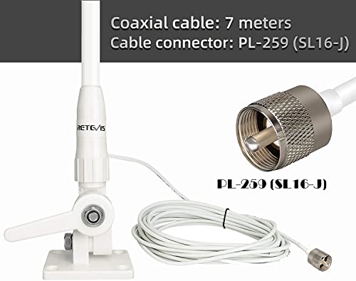 Image of Retevis RA27 Fixed Mount Marine Radio with Built-in GPS DSC, Antenna Kit