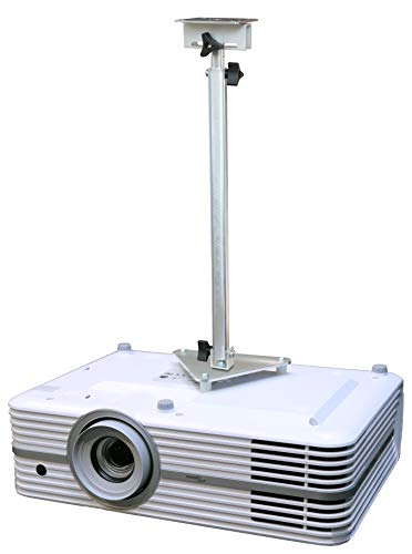 Image of PCMD, LLC. Projector Ceiling Mount Compatible with Optoma UHD35x UHD35STx UHD3500A UHD38x 4K400STx 4K400X with Lateral Shift Coupling (Telescoping 23-30-Inch Extension)