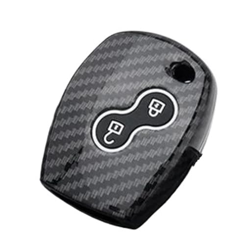 Coque clé carbone ABS antichoc pour Dacia Duster Sandero et Renault Clio Twingo