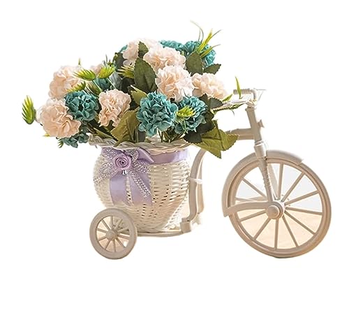 XFZJCHAP Flores Artificiales Flores Falsas Flores Artificiales, Flores Artificiales con Carro de Flores para Ramos de Bricolaje, centros de Mesa, arreglos de mesas de Fiesta, Decoraciones