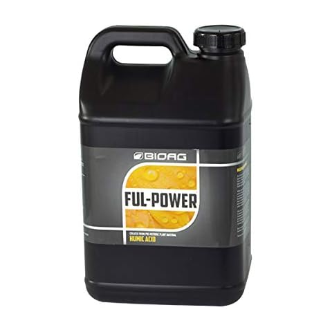 BIOAG Ful-Power Liquid Organic Humic Acid Amendment - Ful-Power Increases Yield in Hydroponics, Soil, Soilless Media - Plant Nutrient (2.5 gal) Cover