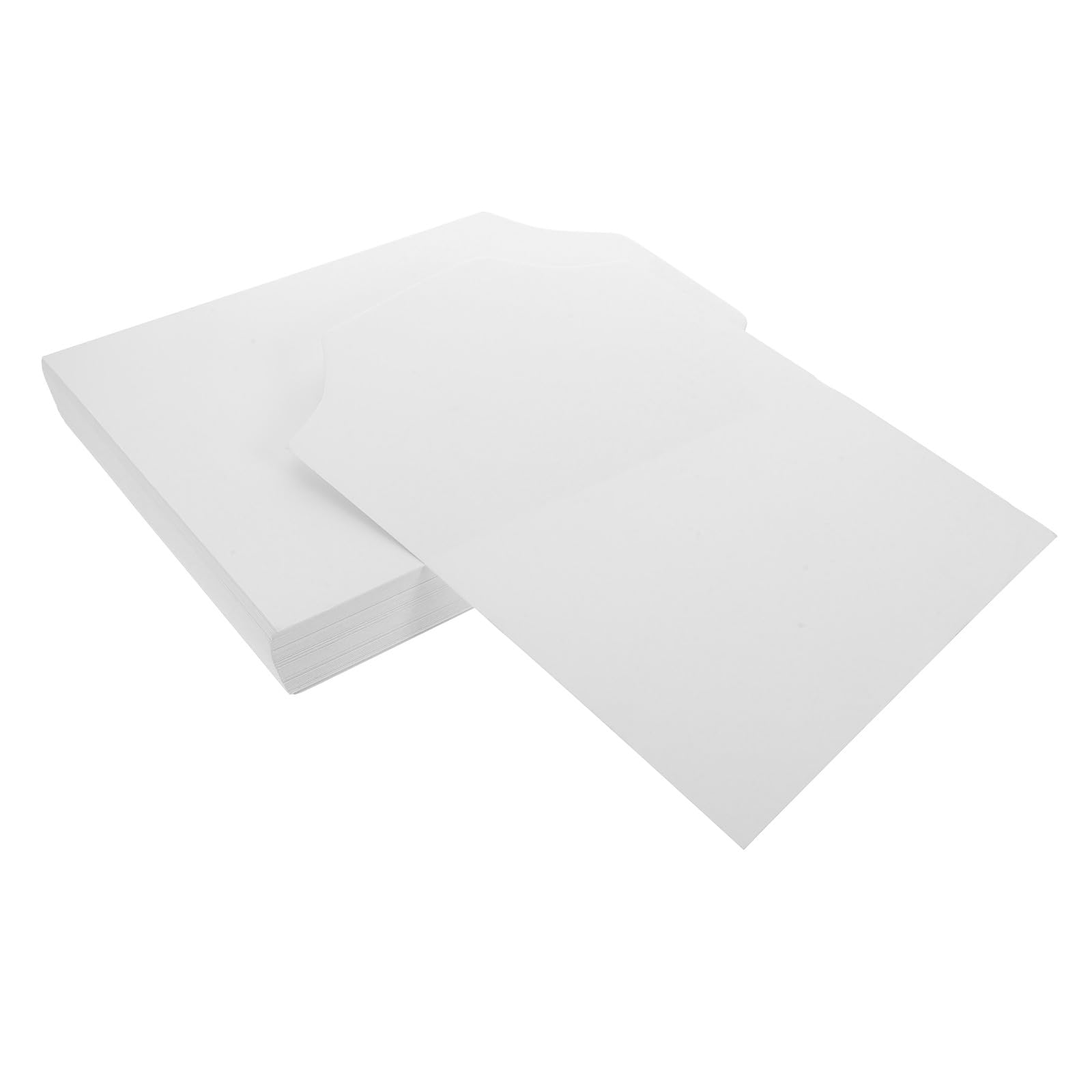 Cabilock Feuilles en Carton Blanc Support Rigide Lot de 100 pour Emballage et Rangement DIY Papier 250g Antirides pour Pliage de Chemises et T-Shirts