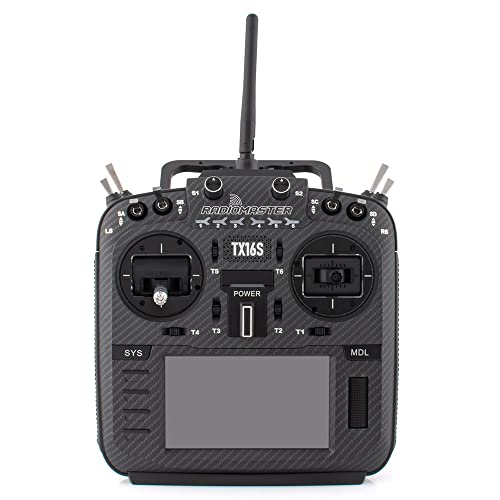 RADIOMASTER TX16S MAX MKII Hall Gimbals Radio Transmitter for RC Drone (TX16S MKII MAX 4IN1 CBNBLK)