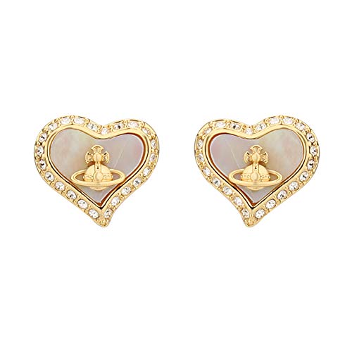 Vivienne Westwood Little love golden earrings with special packing box and paper bag