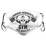 Cloth Face Mask Dwight Schrute'S Gym For Muscles Face Mask Washable With 2 Filter Reusable Dust Cloth Fabric