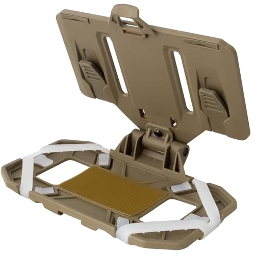 MOLLEQLS Plate Carrier Accessories Tactical Gear Molle Vest Phone Chest Mount Holder Agilite - Fits Screen Size 4.7-6.7(Coyote Brown)