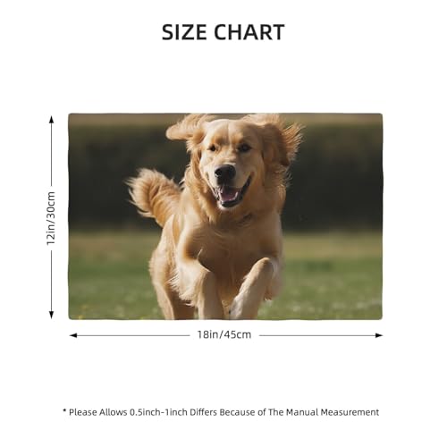 Set de table Golden Retriever facile à nettoyer pour table sans tache - 5
