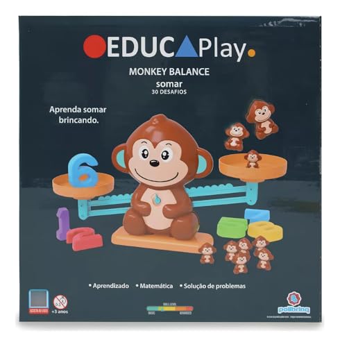 Balança Macaco Aprenda A Somar Educ Play - Polibrinq Pb523