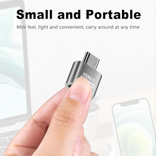 Image of ETZIN USB C to USB 2.0 Adapte,USB to USB c Adapter,USB Type-C to USB C to USB Female Adapter OTG for MacBook Pro2021,MacBook Air 2020,iPad Pro 2021,More Type-C Devices (EPL-1294CC)